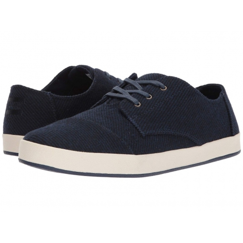 TOMS Men's Paseo Wool Sneaker, 10 D(M) US Navy Microstripe Wool - NEW IN - NEW!